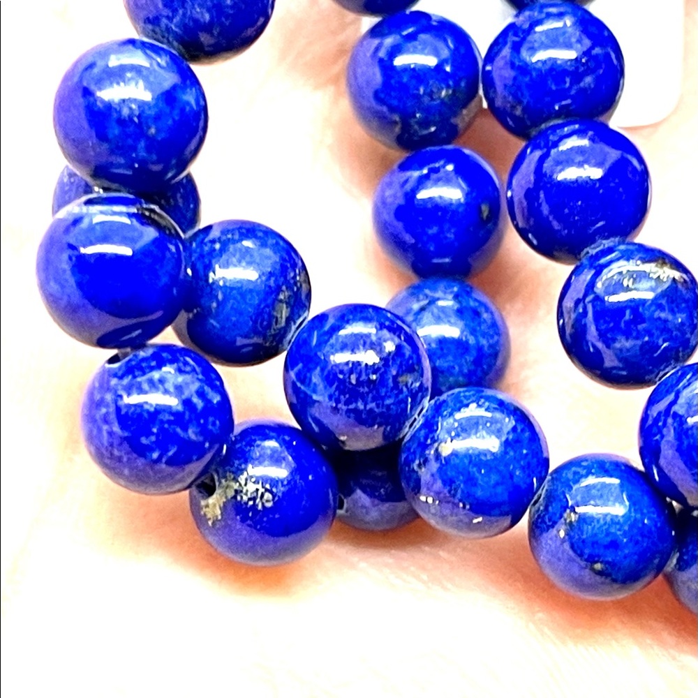 8mm Lapis Round Beads 15-16”